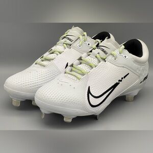Nike Hyperdiamond 4 Elite Metal Softball Cleats CZ5917-103 White Women’s Size 8